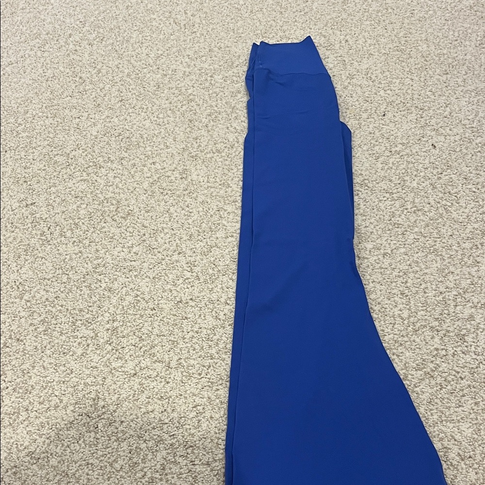 Aerie Royal Blue Crossover Flared Leggings